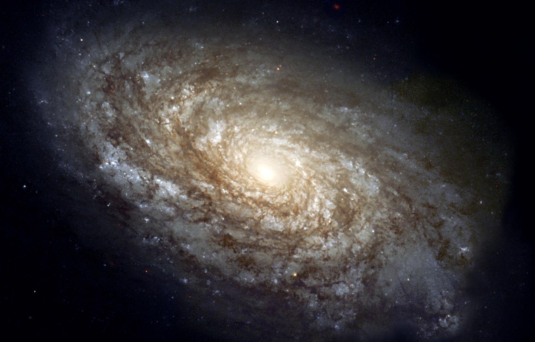 Telescope photo of the Andromeda Galaxy, provided by NASA.