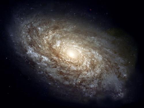Telescope photo of the Andromeda Galaxy, provided by NASA.
