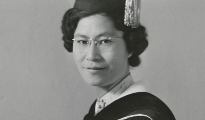 Graduation portrait of Chuang Kwai Lui, 1941